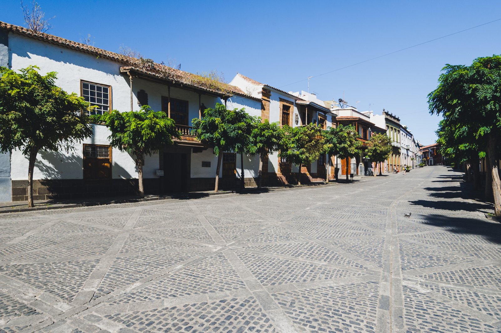 Historical buildings in the pedestrian area close to the Basilica.