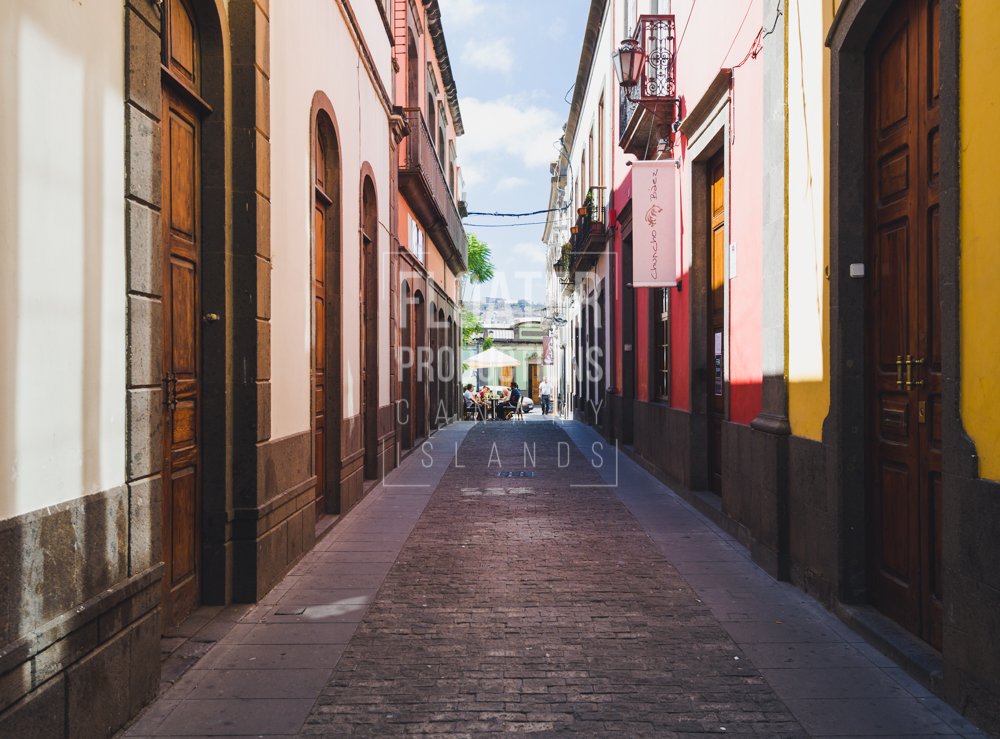 View of a small alley.
